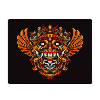 Ethnic Mask Vector Illustration Bath Mat