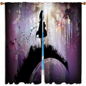 Anime Character Sheer Curtain by the designx | Society6