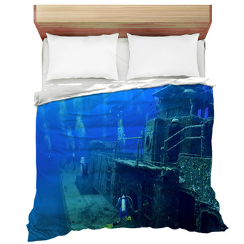 Exploring A Shipwreck Comforter