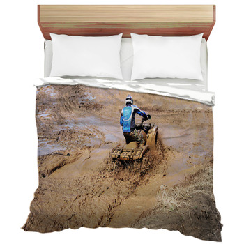 Extreme Driving ATV. Duvet Cover