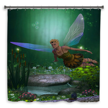 YUSDECOR Fairy Sister Fairies in Cute Kids Children Little Girls Bathroom  Decor Bath Shower Curtain 60x72 inch 