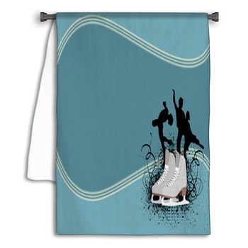 Ice Skating Shower Curtains Mats Towels Personalize