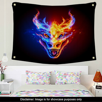 Fire Dragon Glaring – extraordinary wall mural– Photowall