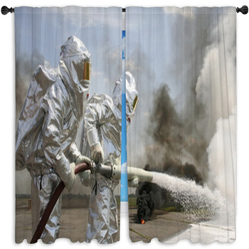 Firefighter Curtains & Drapes | Block Out | Custom Sizes