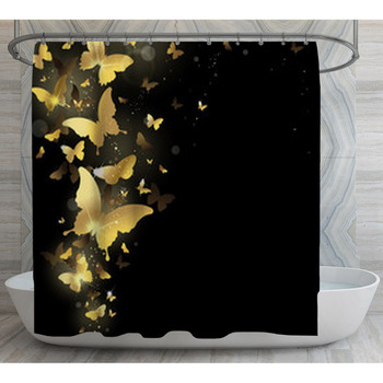 Fireworks Of Butterflies Shower Curtain