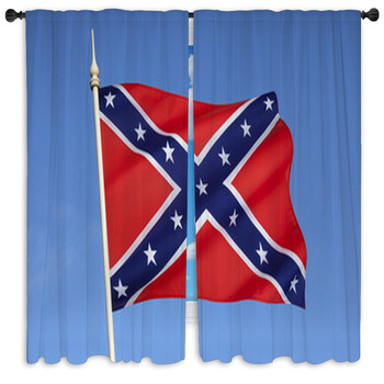 Confederate rebel flag Drapes & Window Treatments | Black Out | Custom ...