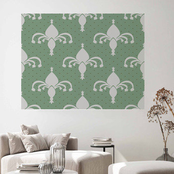 French Fleur De Lys stencil pattern for DIY decorating projects, accent  walls and furniture