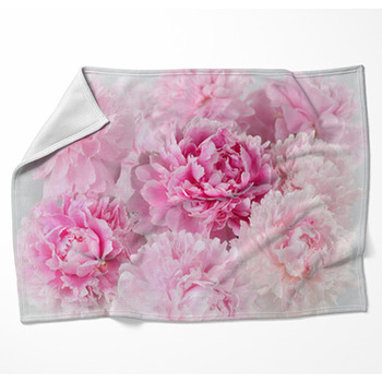 Pink floral Fleece Blanket Throws | Free Personalization