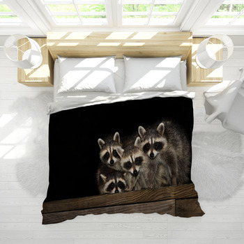 raccoon baby comforter