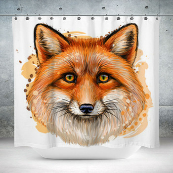 Fox Shower Curtains, Bath Mats, & Towels Personalize