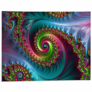 Cool Trippy Fractal Art Floor Runner Rugs Long Kitchen Mat Kitchen