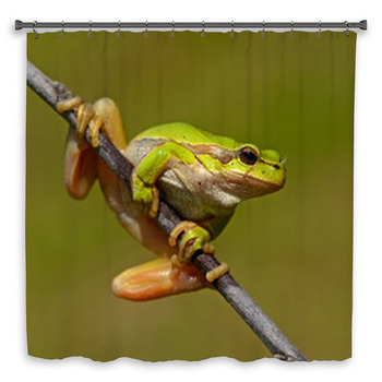 Frog Custom Size Shower Curtain