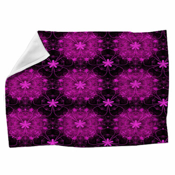 Pink and black Fleece Blanket Throws Free Personalization