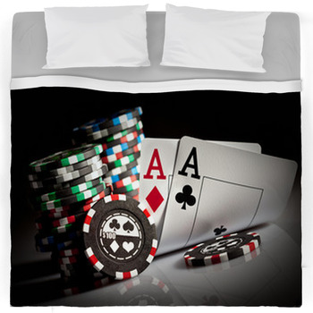 Gambling Comforters, Duvets, Sheets & Sets | Custom