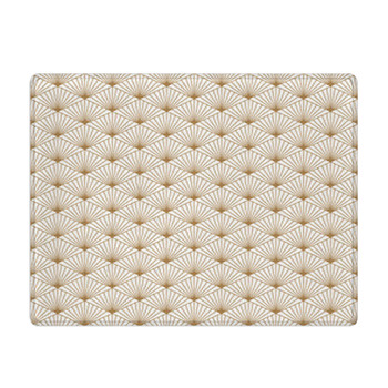 Gold Geometric Vector Japanese Seamless Pattern  Bath Mat