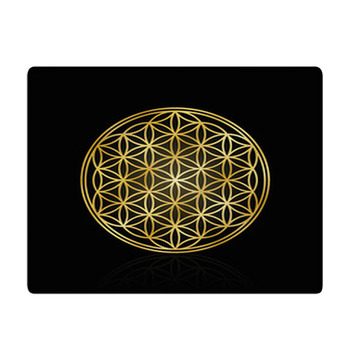 Golden Flower Of Life Used For Decoration Or Bath Mat