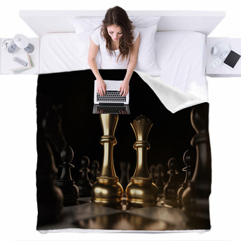 https://www.visionbedding.com/images/theme/golden-king-and-queen-chess-piece-concept-for-business-competition-and-strategy-fleece-bed-cover-221688694.jpg