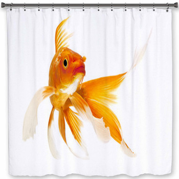 Golden Koi Fish Shower Curtain