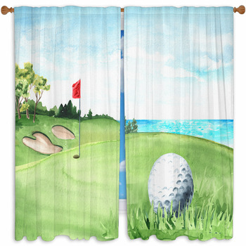 Golf Drapes & Window Treatments | Black Out | Custom Sizes