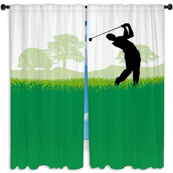 Golf Window Curtains & Drapes | Black Out | Custom Sizes