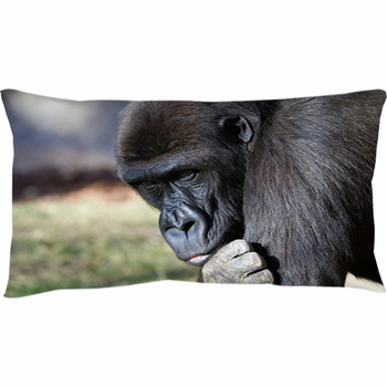 Gorilla Throw Pillow By Cornel Vlad – All About Vibe