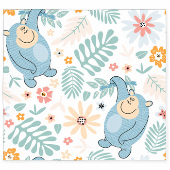 Gorilla Print Pattern Floor Mat