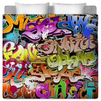 Graffiti Comforters Duvets Sheets Sets Personalized