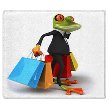 Grenouille Et Smoking Bath Mat