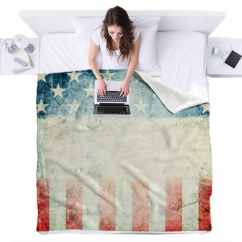 Seattle Seahawks NFL American Flag Leather Pattern Bedding Set - USALast