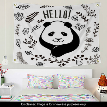 Closeup shot of a giant panda bear, Posters, Art Prints, Wall Murals