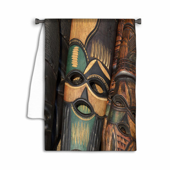 African Shower Curtains, Bath Mats, & Towels Personalize