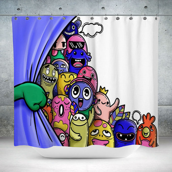 Monster Shower Curtains, Bath Mats, & Towels Personalize