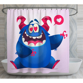 Monster Shower Curtains, Bath Mats, & Towels Personalize