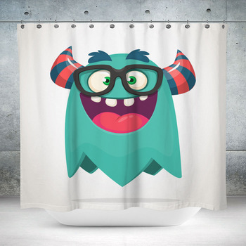 Monster Shower Curtains, Bath Mats, & Towels Personalize