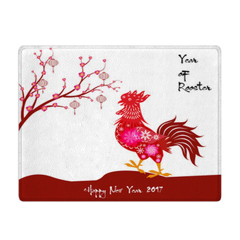 Happy New Year 2017 Brush Celebration Chinese Bath Mat