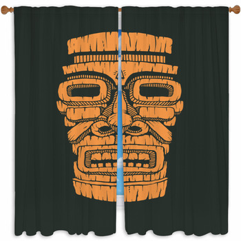 Tiki Curtains & Drapes | Block Out | Custom Sizes