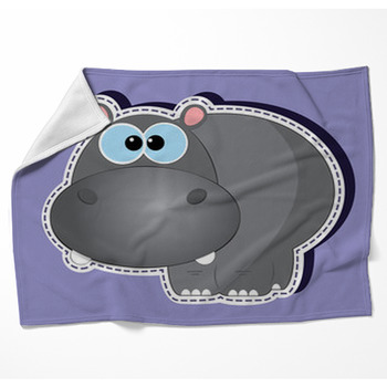 Baby Boy Carter's Hippo Rattle Plush Security Blanket