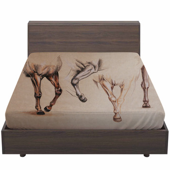 Horse Legs Study Bed Sheet