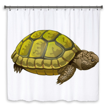 Clear Water Coral and Turtle Shower Curtain – Shower of Curtains