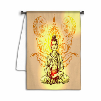 Illustration With Buddha Towel