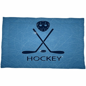 Hockey Pillowcase - Eat. Sleep. Hockey.