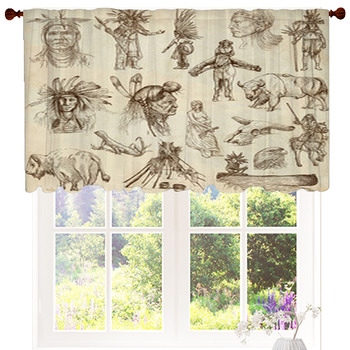 INDIANS And Wild West. Collection Of  Custom Size Valance