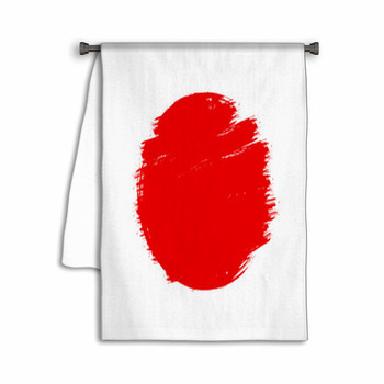 Japan Flag Asian Style Red Grunge Sun Symbol Towel