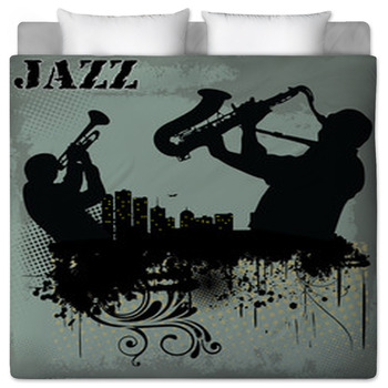 Jazz Comforters, Duvets, Sheets & Sets | Personalized