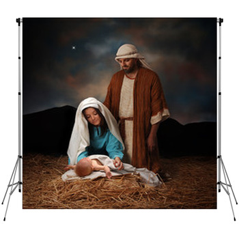 nativity backdrop scene