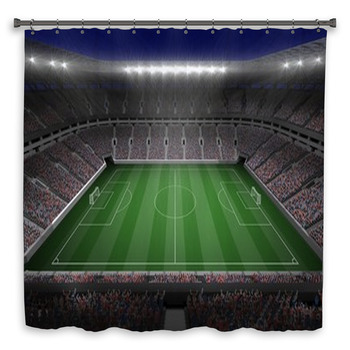 Curtain Bathroom Football, Shower Curtain Bathroom Sport