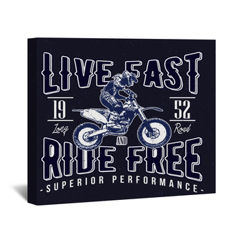 Motocross – designer canvas print – Photowall