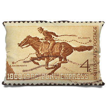 Legendary Pony Express On American Pillow Case/Sham