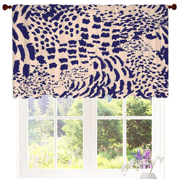 Leopard Pattern Custom Size Valance