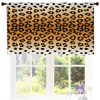 Leopard Pattern Custom Size Valance